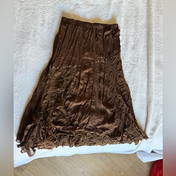 Dresses & Skirts - Layered Brown Vintage Women's Skirt